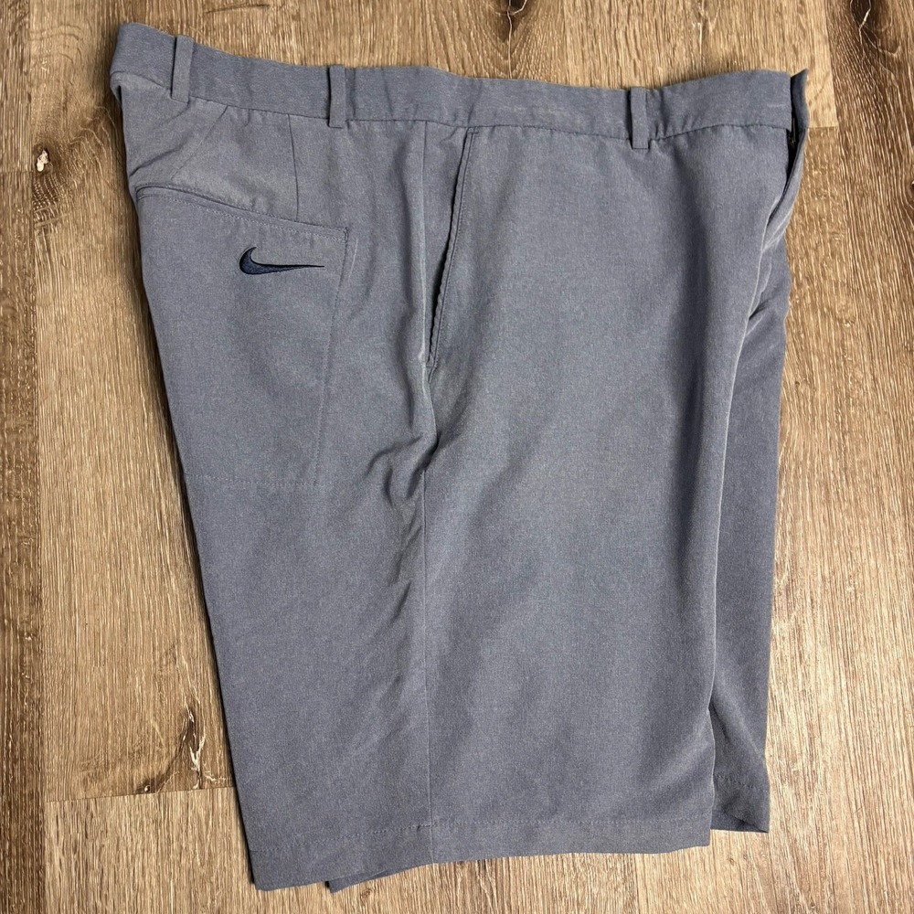 Nike Men's 35 Blue Heather Casual Athleisure DriFit 10" Shorts Stretch - Picture 8 of 10